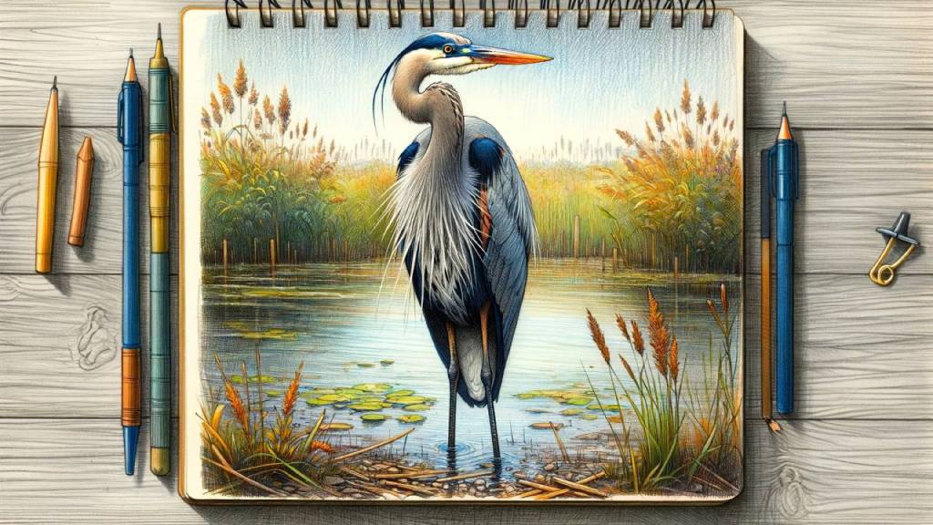 Guardians of the Sky: The Majestic Journey of the Great Blue&nbsp;Heron